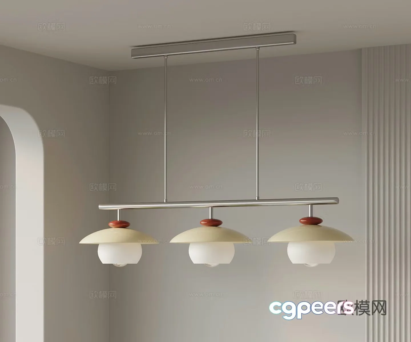 Modern Chandelier Metal Chandelier 3d Model