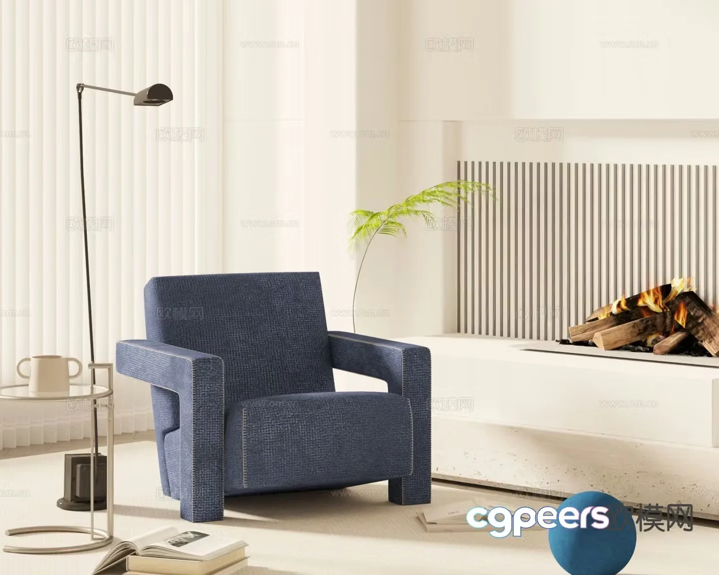 CASSINA modern lounge chair 3d model