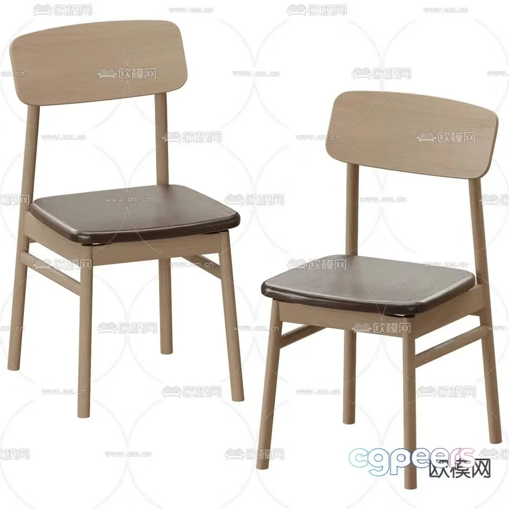 Modern single chair single chair 3d model