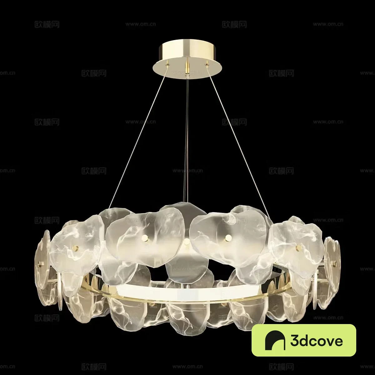 Modern simple chandelier restaurant chandelier glass chandelier