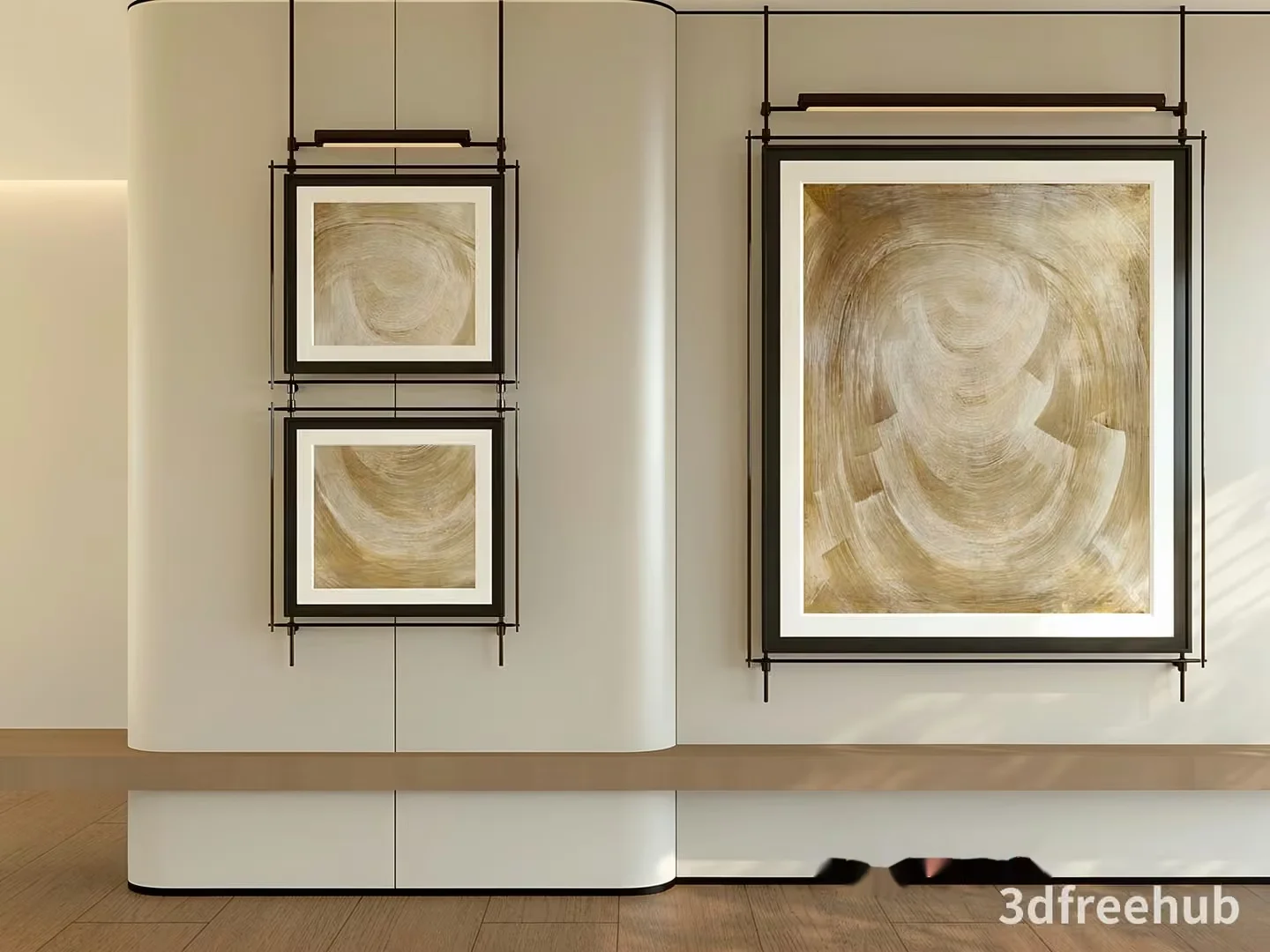 Modern Art Gallery 3D Model – 22989 – VRAY Render