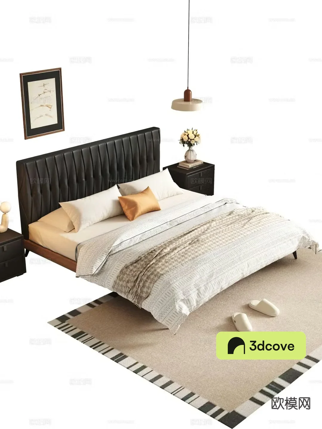 Medieval style double bed