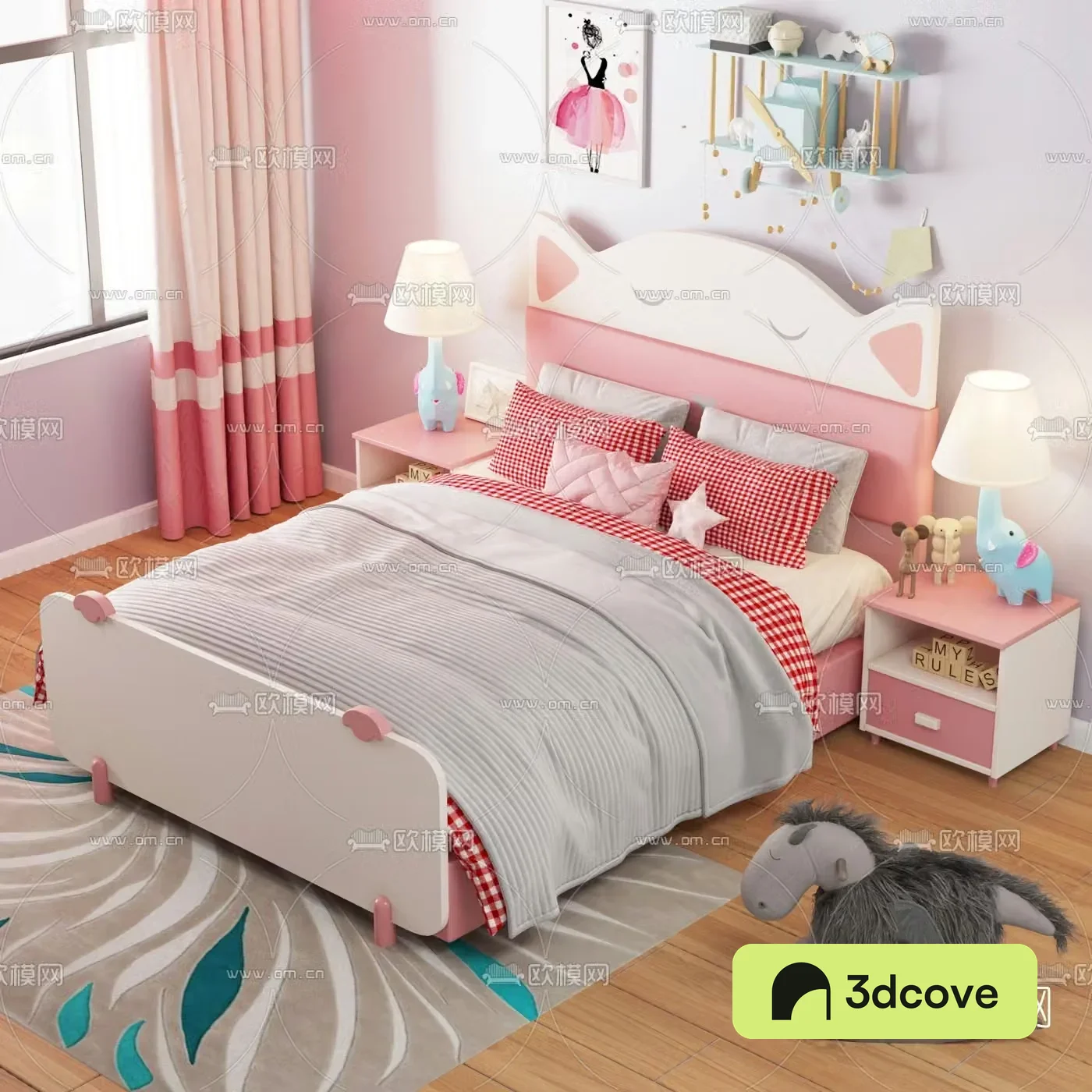 Modern cartoon children’s bed