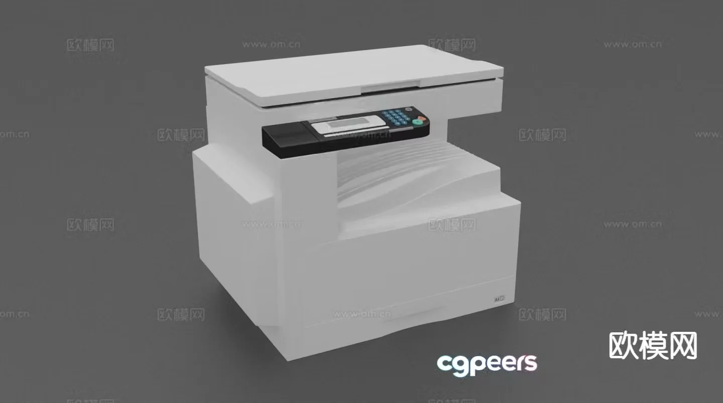 printer copier 3d model