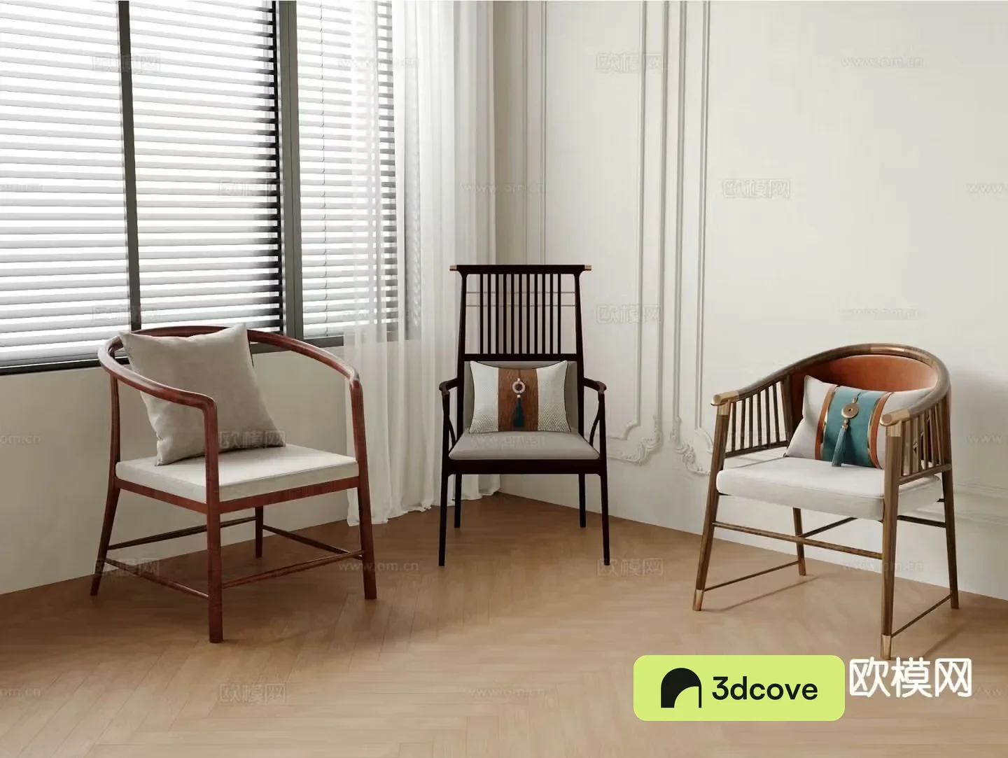 Chinese style single chair arm chair wooden chair