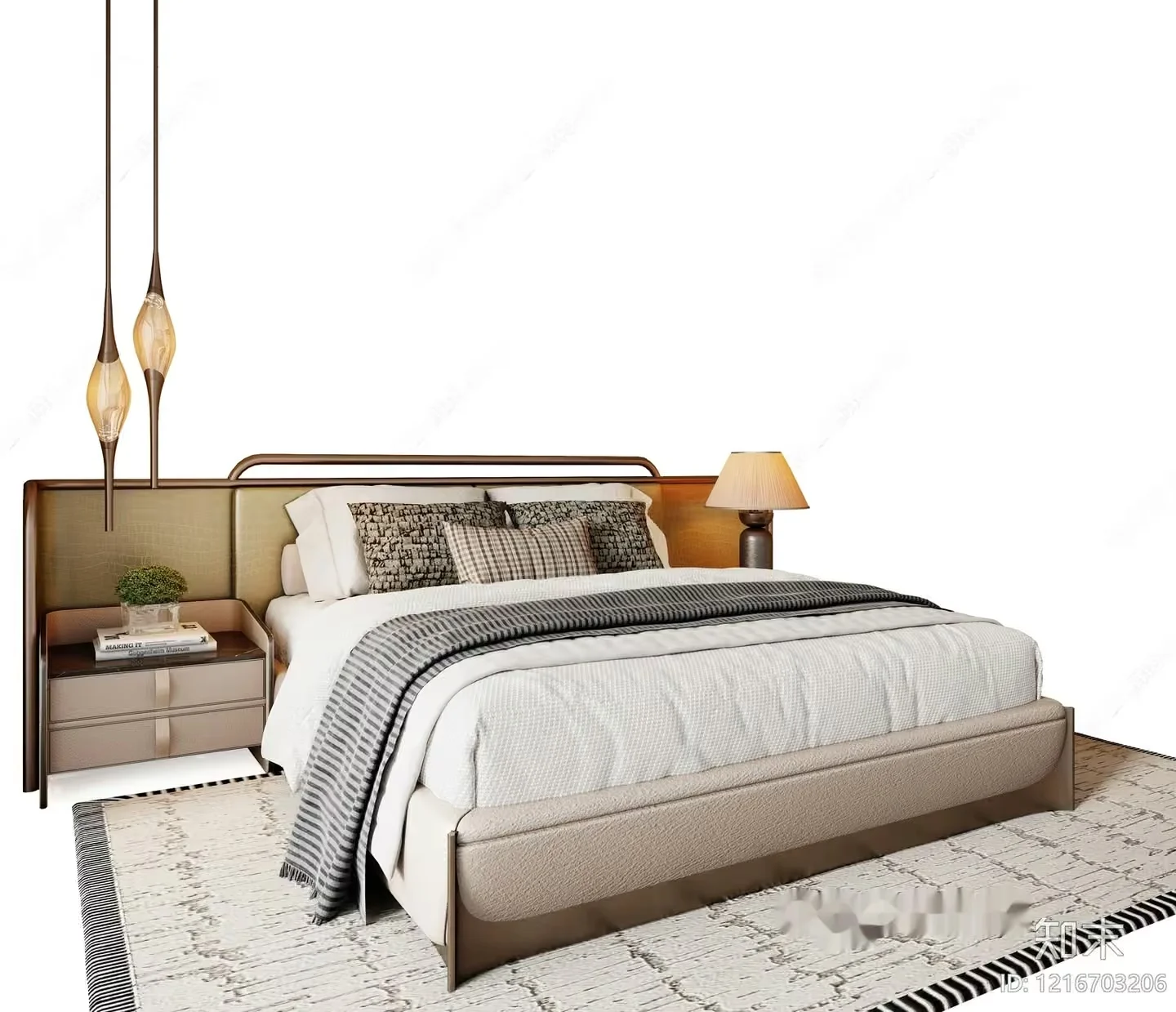 Cozy Bedroom 3D Model – 18442 – VRAY Render
