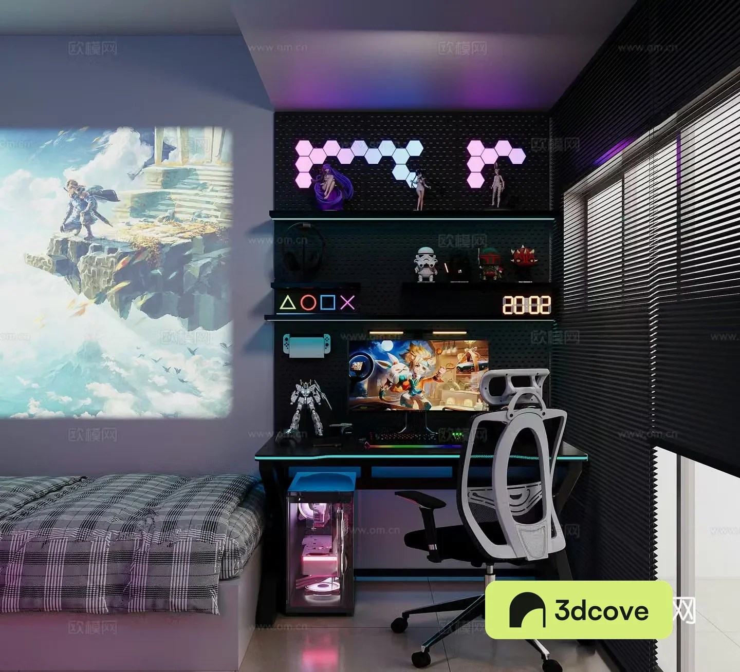 Modern e-sports room