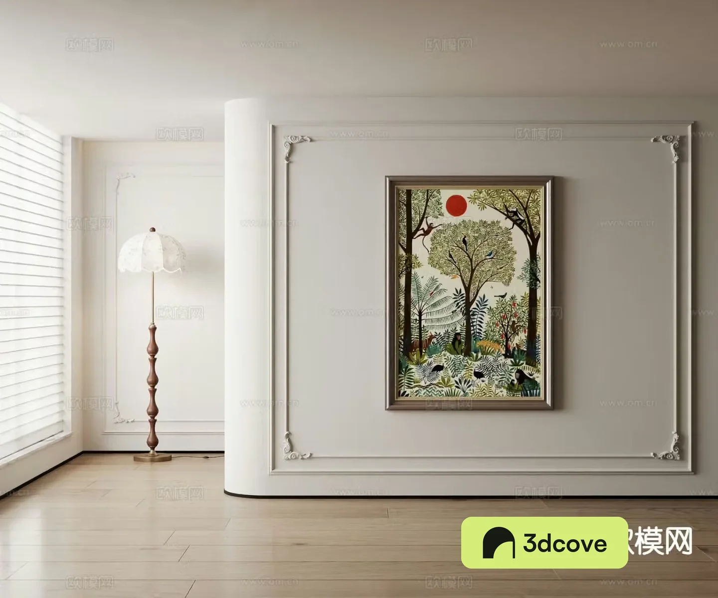 American decorative painting cartoon hanging painting