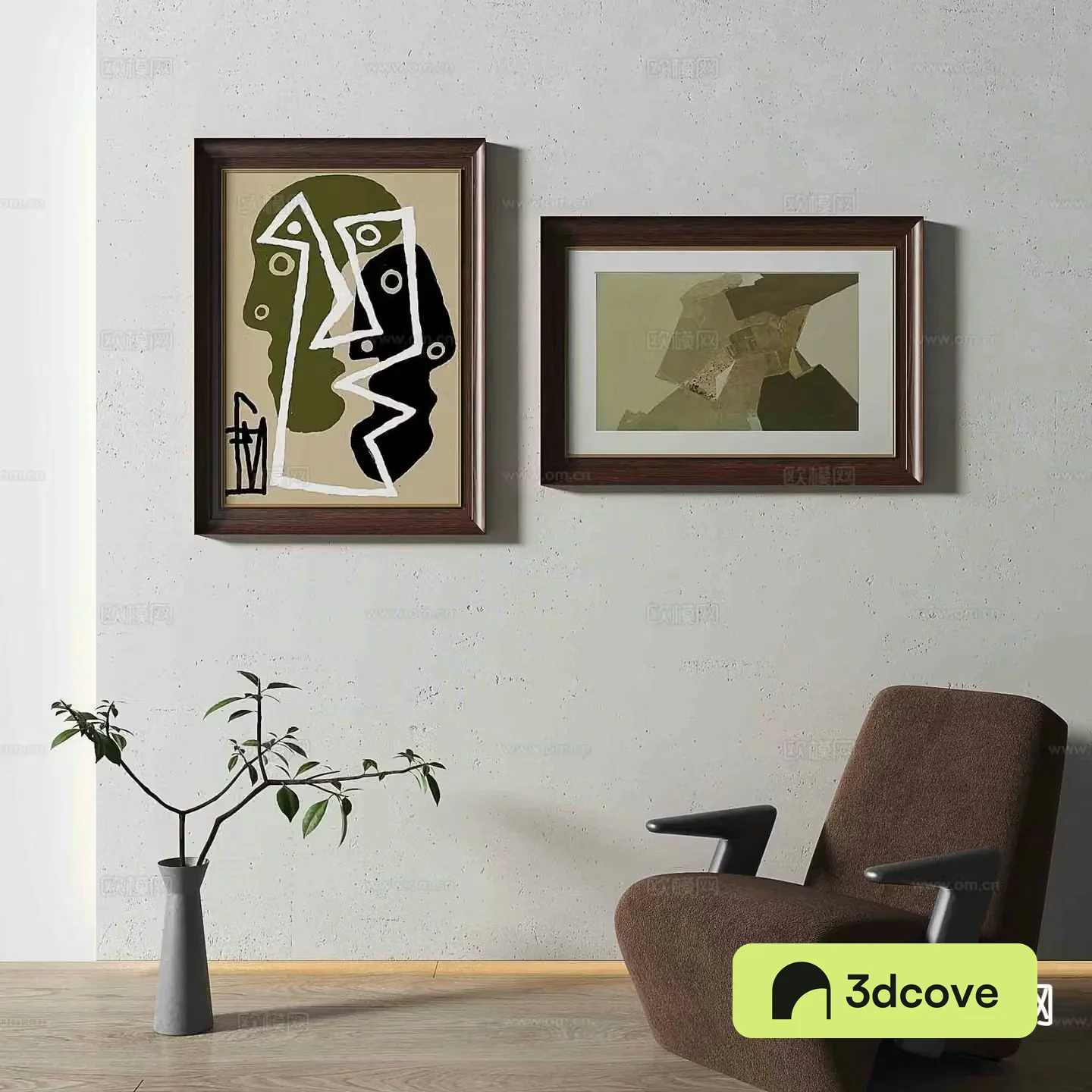 Simple European decorative painting texture painting hanging painting