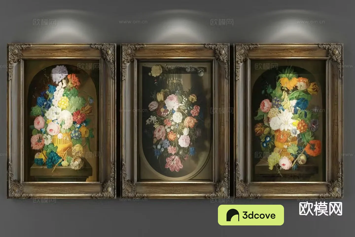 European flower oil painting combination painting decorative painting