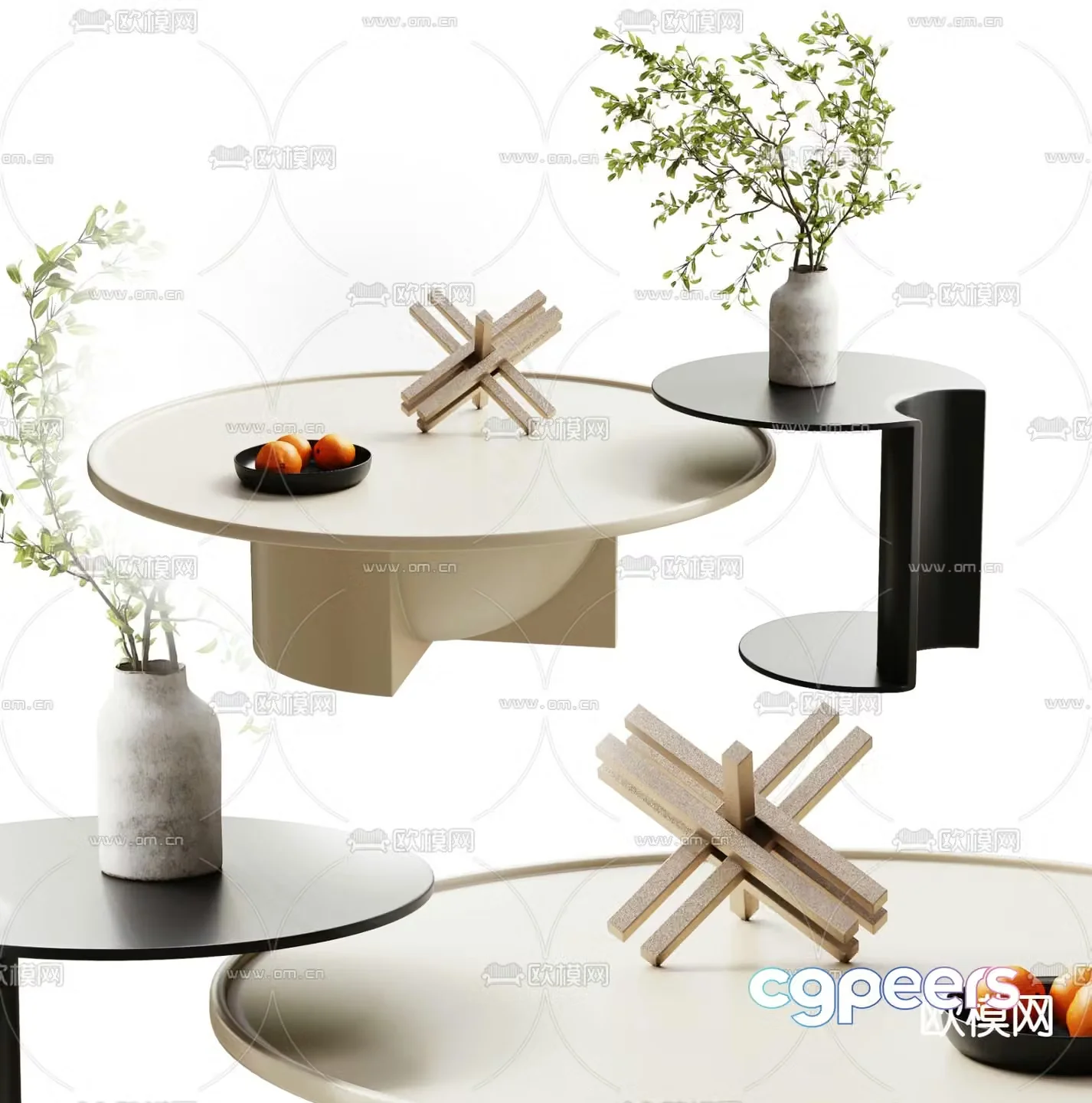 3D model of mother-in-law coffee table