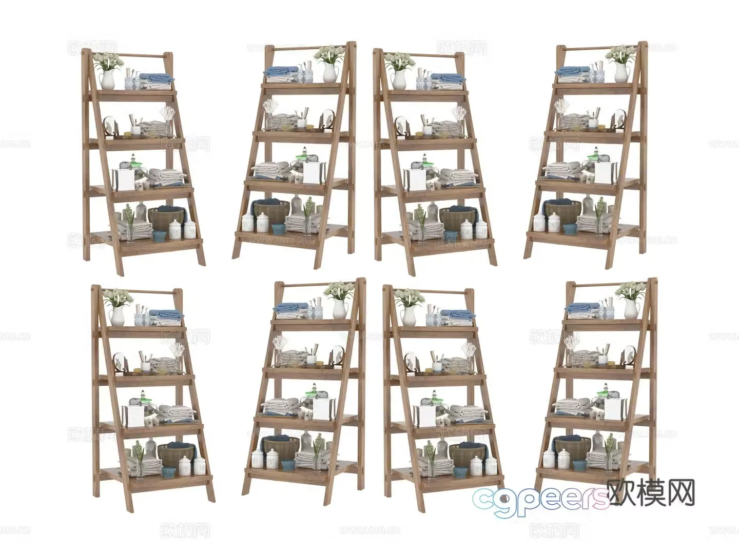 Bathroom rack storage rack daily necessities 3d model