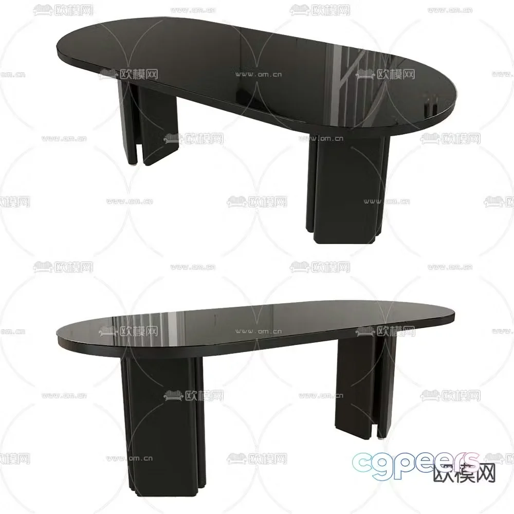 ENOstudio Oval Dining Table 3D Model