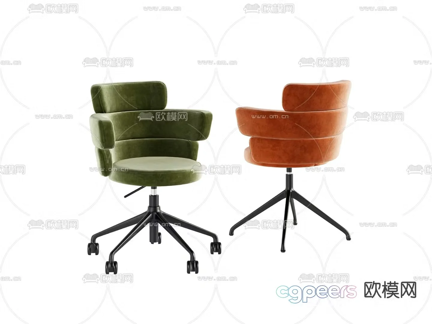Office chair shift chair staff chair 3d model