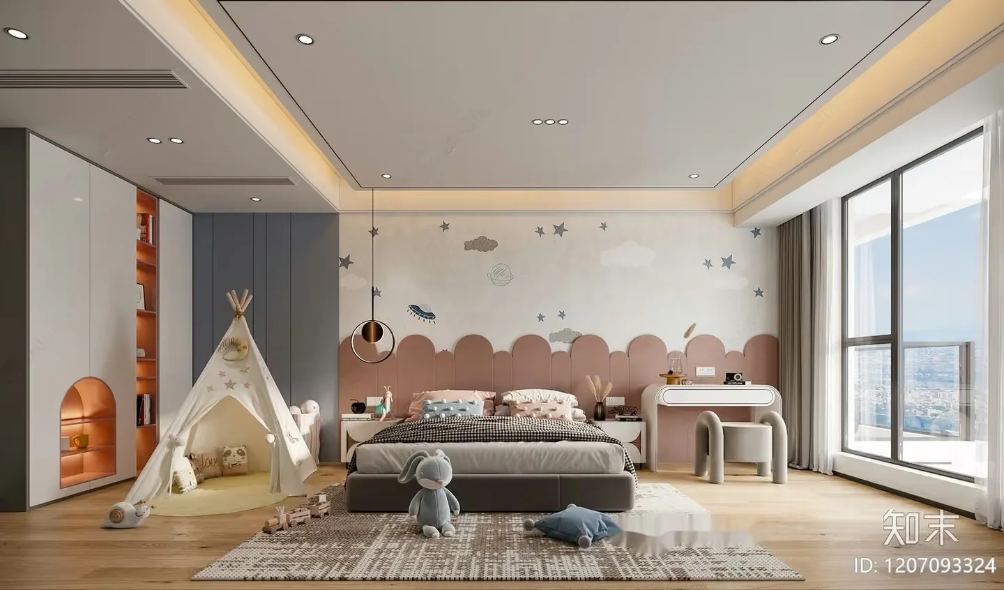 Cozy Children’S Bedroom 3D Model – 13804 – CORONA Render