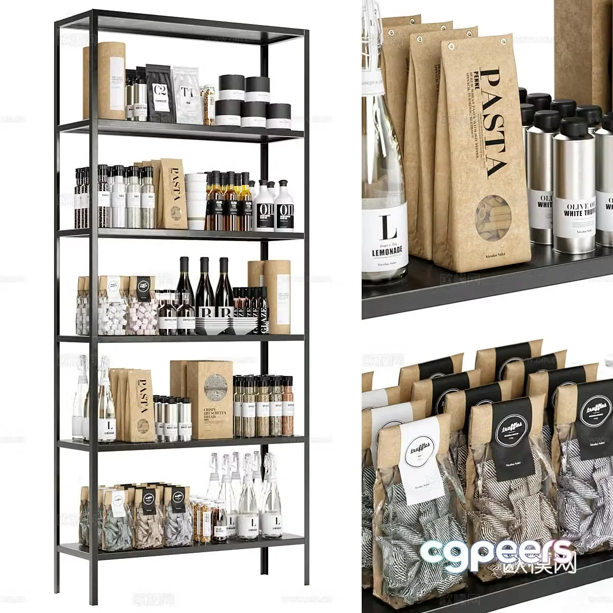 Showcase shelves 3D model