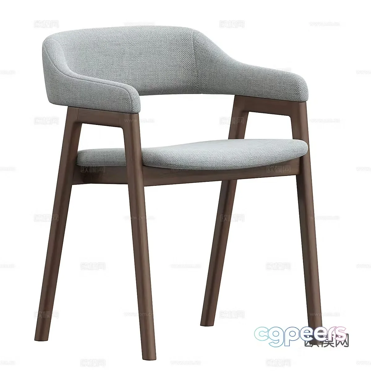 New Chinese casual chair 3D model