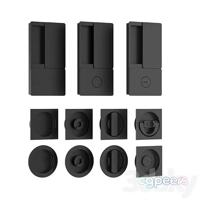 3ds Max Free – PROFILDOORS Door Handle Set 3