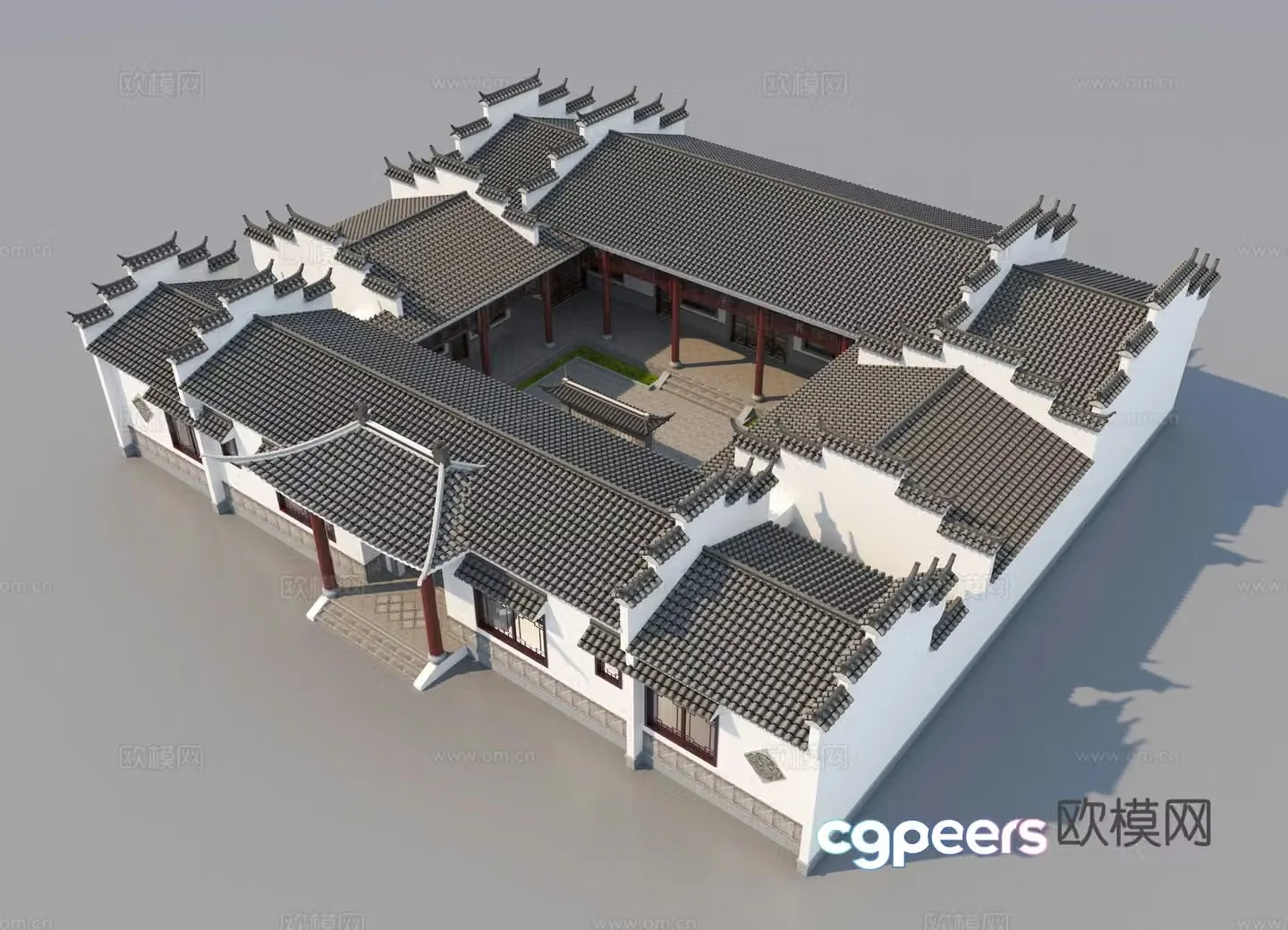 Chinese Siheyuan Sanheyuan 3D model