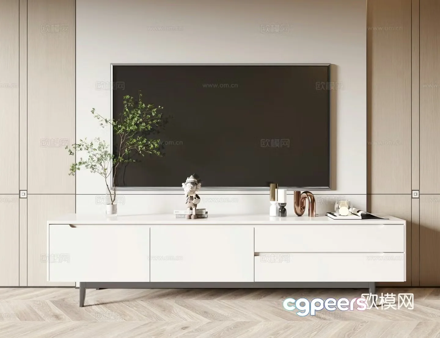 Modern TV cabinet 3d model