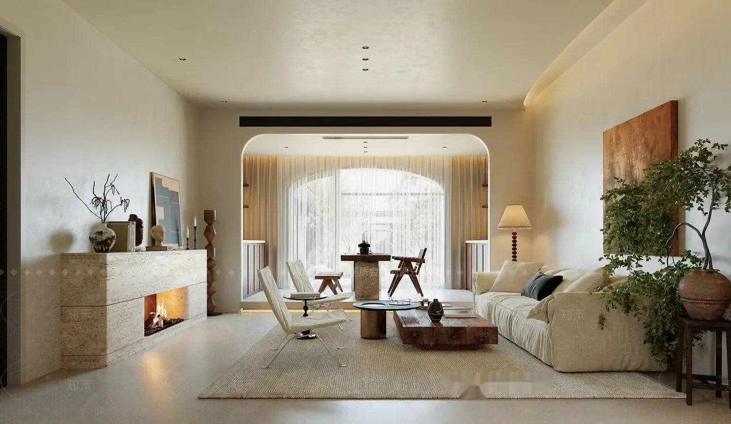 Modern Living Room 3D Model – 8020 – CORONA Render