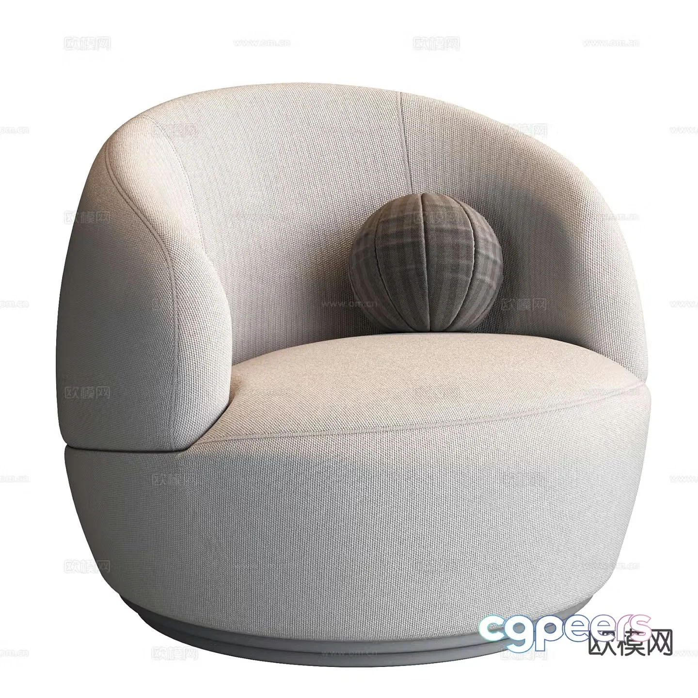 Modern single sofa 3d model