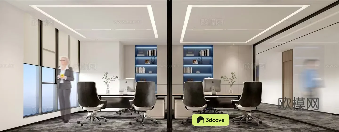 Modern office reception room