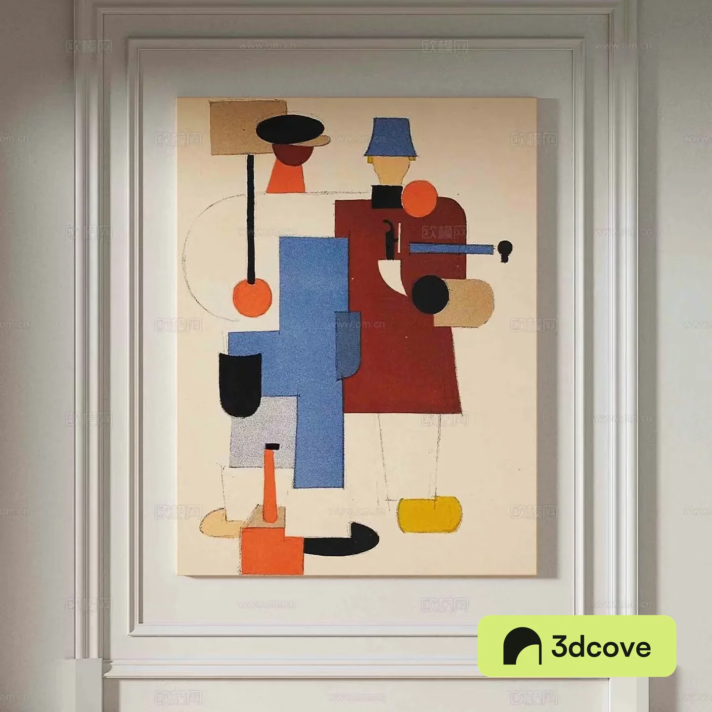 Wabi-sabi abstract painting decorative painting