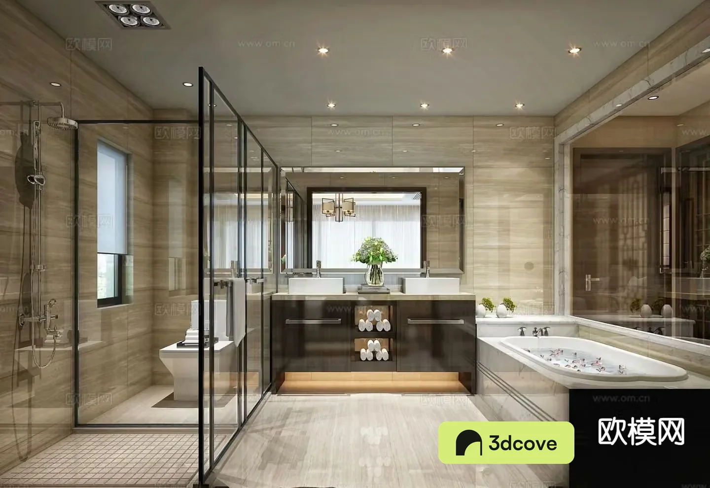New Chinese style bathroom master bathroom