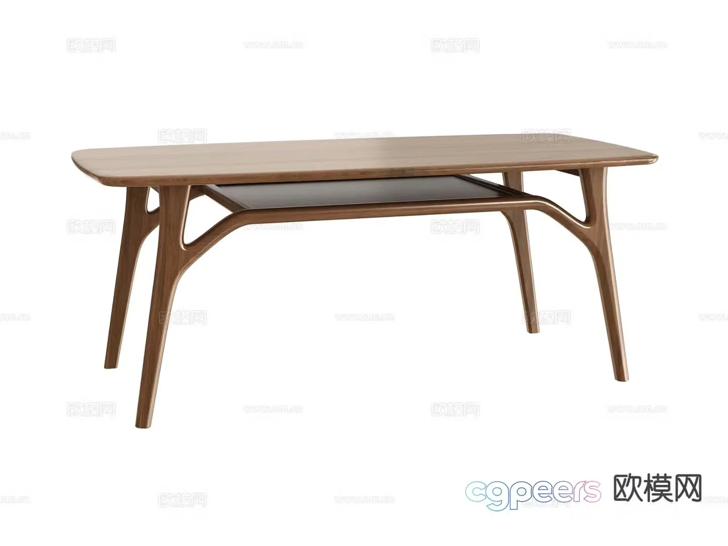 Modern dining table dining table 3d model