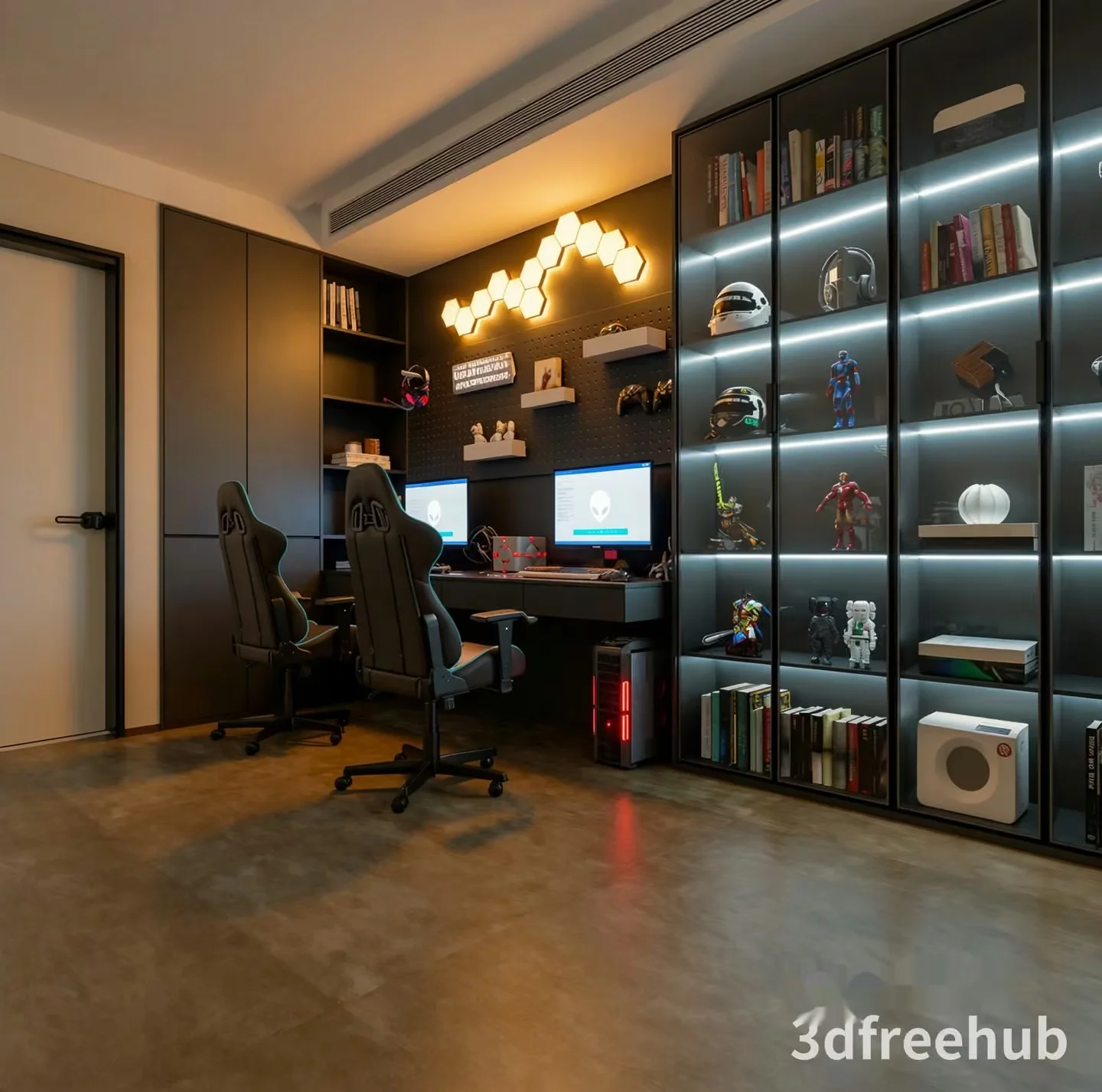 Modern Home Office 3D Model – 23553 – VRAY Render