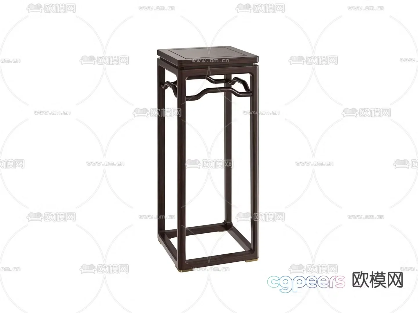 New Chinese style corner table side table flower table 3D model
