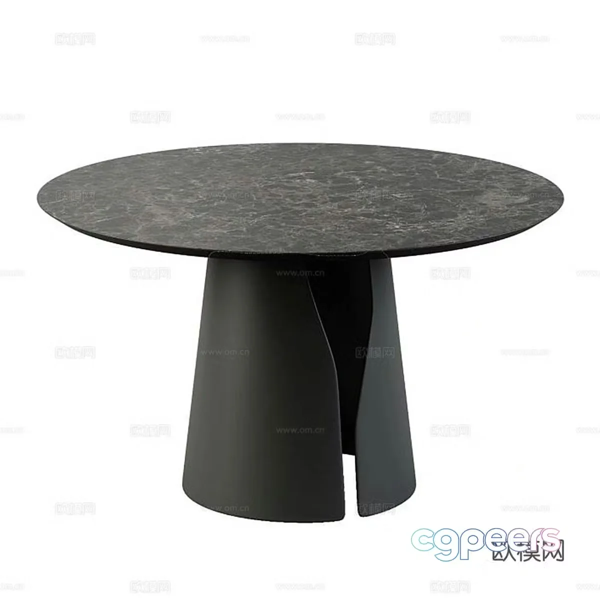 Modern Italian Gio Round Dining Table 3D Model