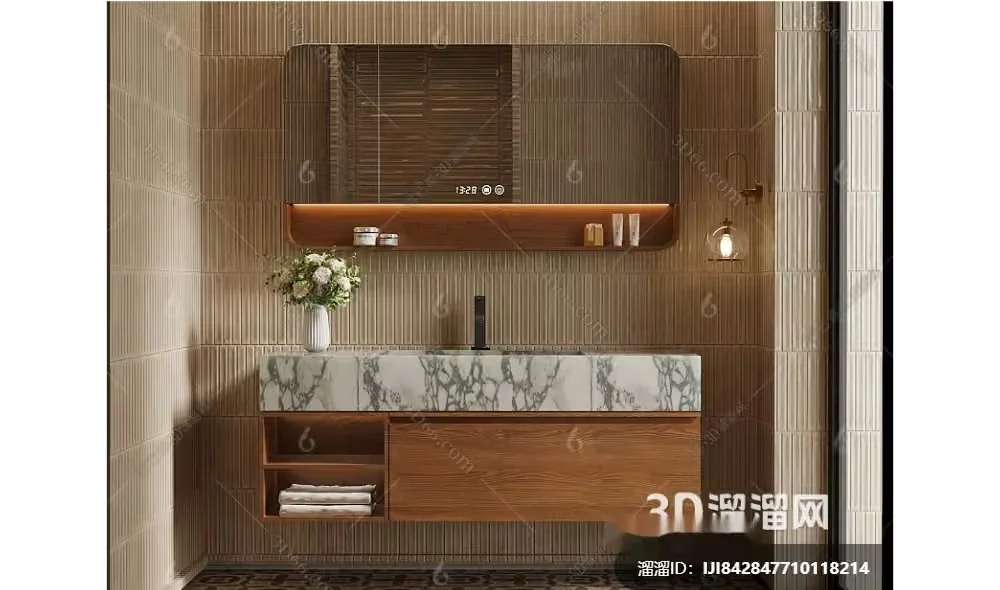 A Modern Bathroom 3D Model – 6301 – VRAY Render