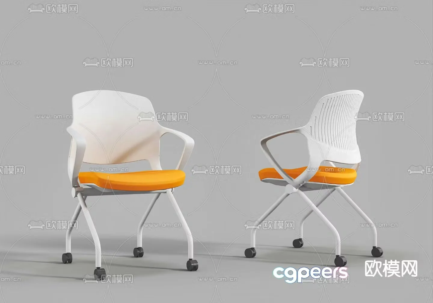 Office chair conference chair training chair 3d model