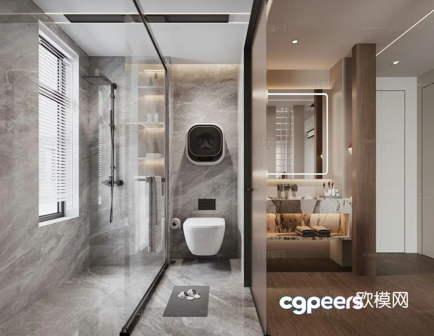 Modern bathroom 3d model