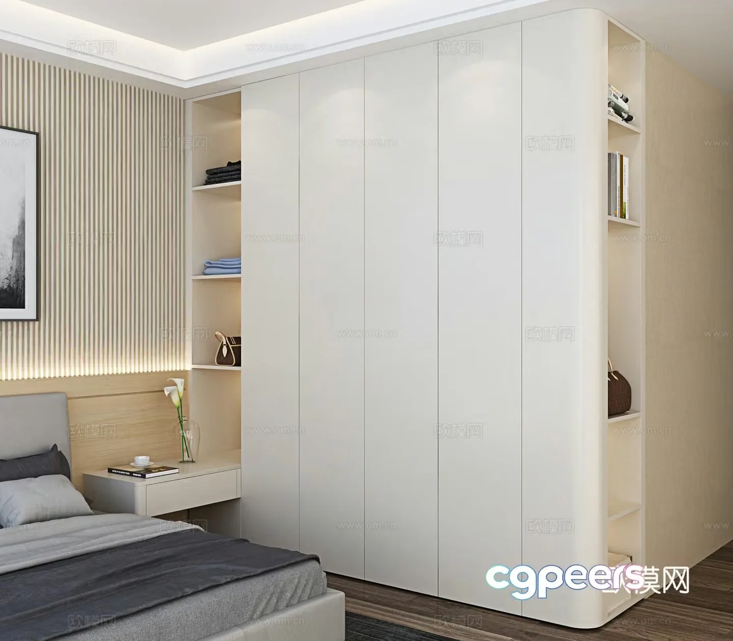 Modern wardrobe 3d model