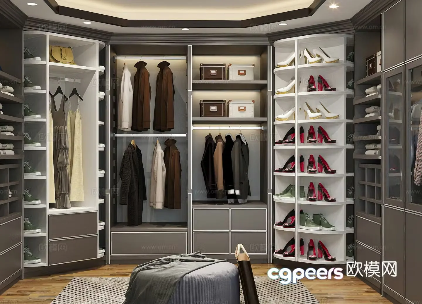Modern wardrobe 3d model