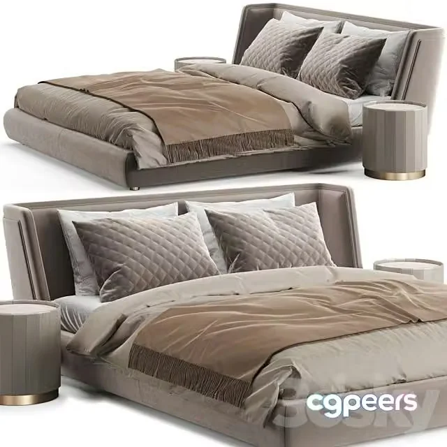 3ds Max Free – Baxter Metropolis Plain Bed