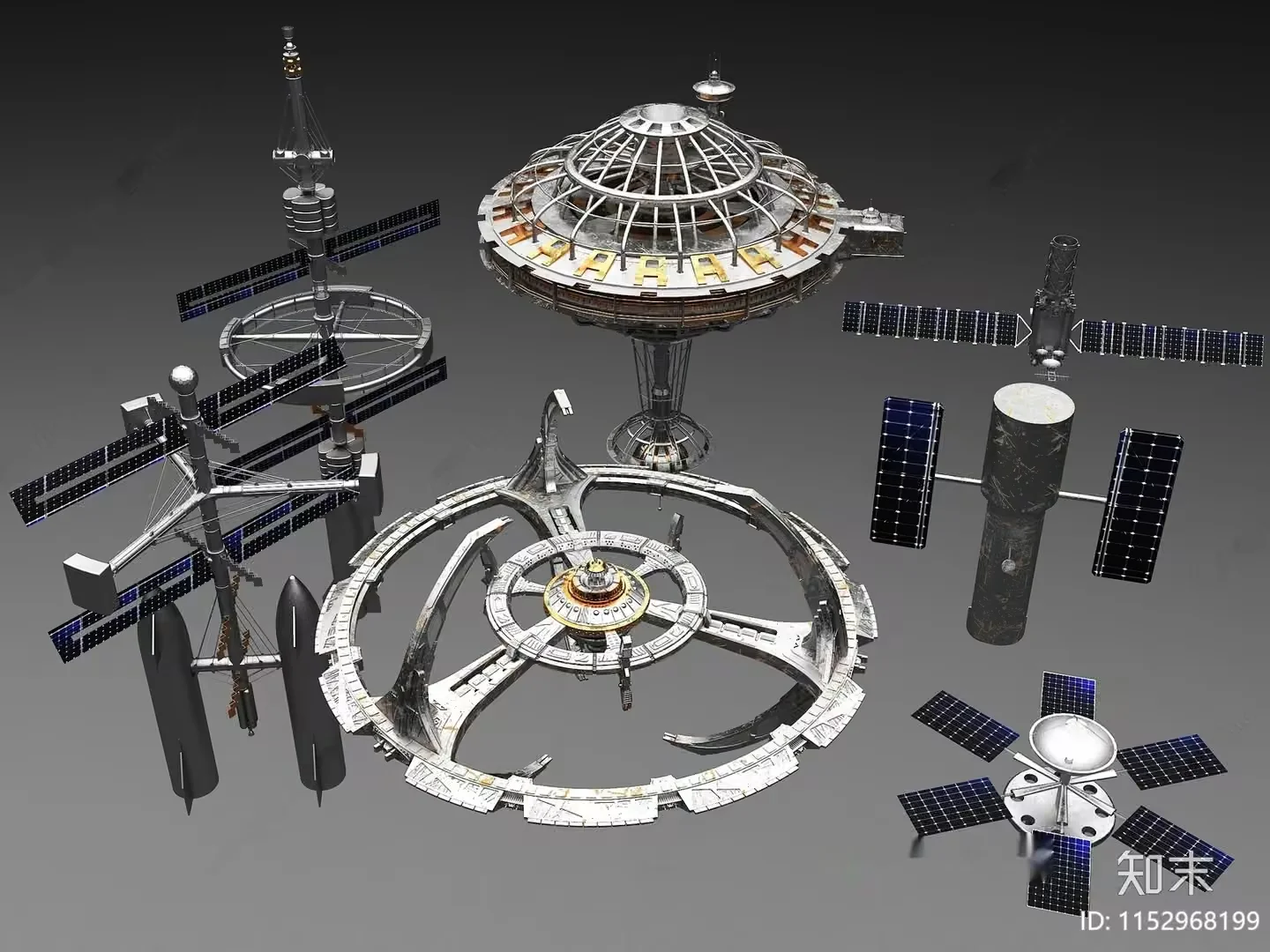 A Futuristic Space Station 3D Model – 18648 – VRAY Render