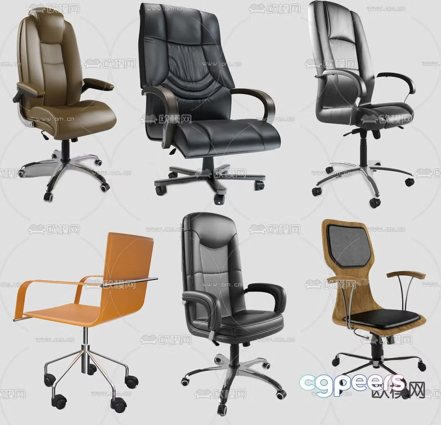 Office chair executive chair boss chair 3d model