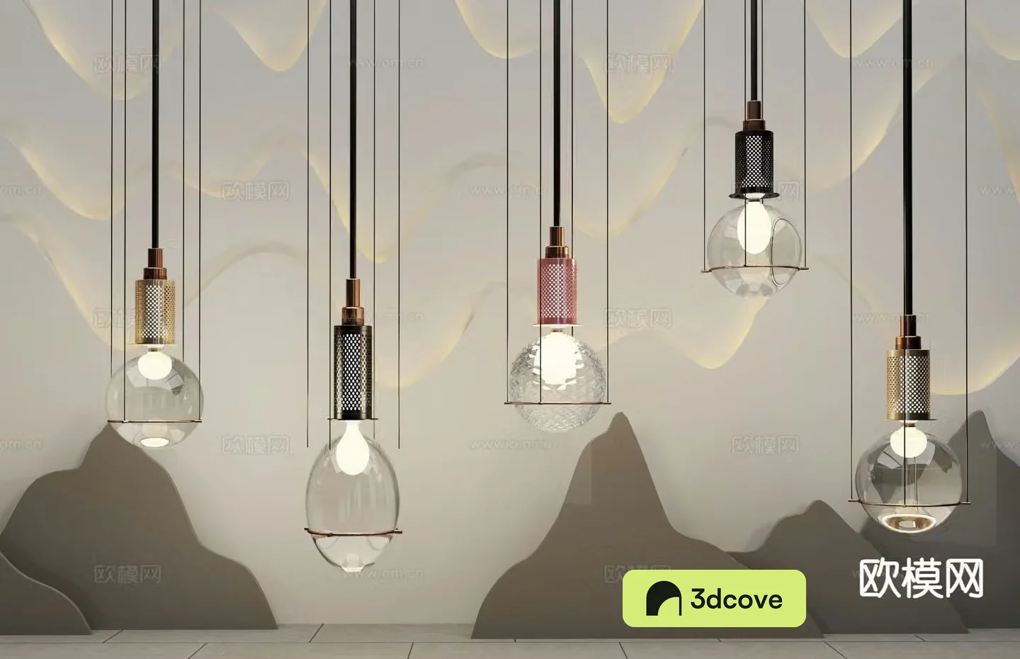New Chinese style chandelier glass chandelier