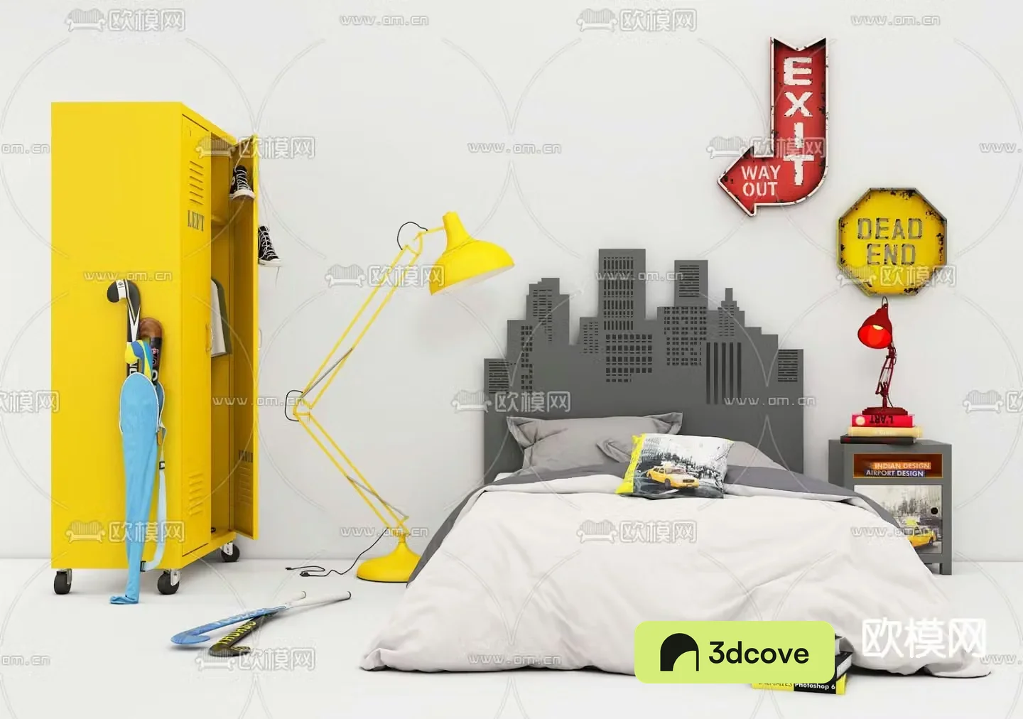 Industrial style children’s bed