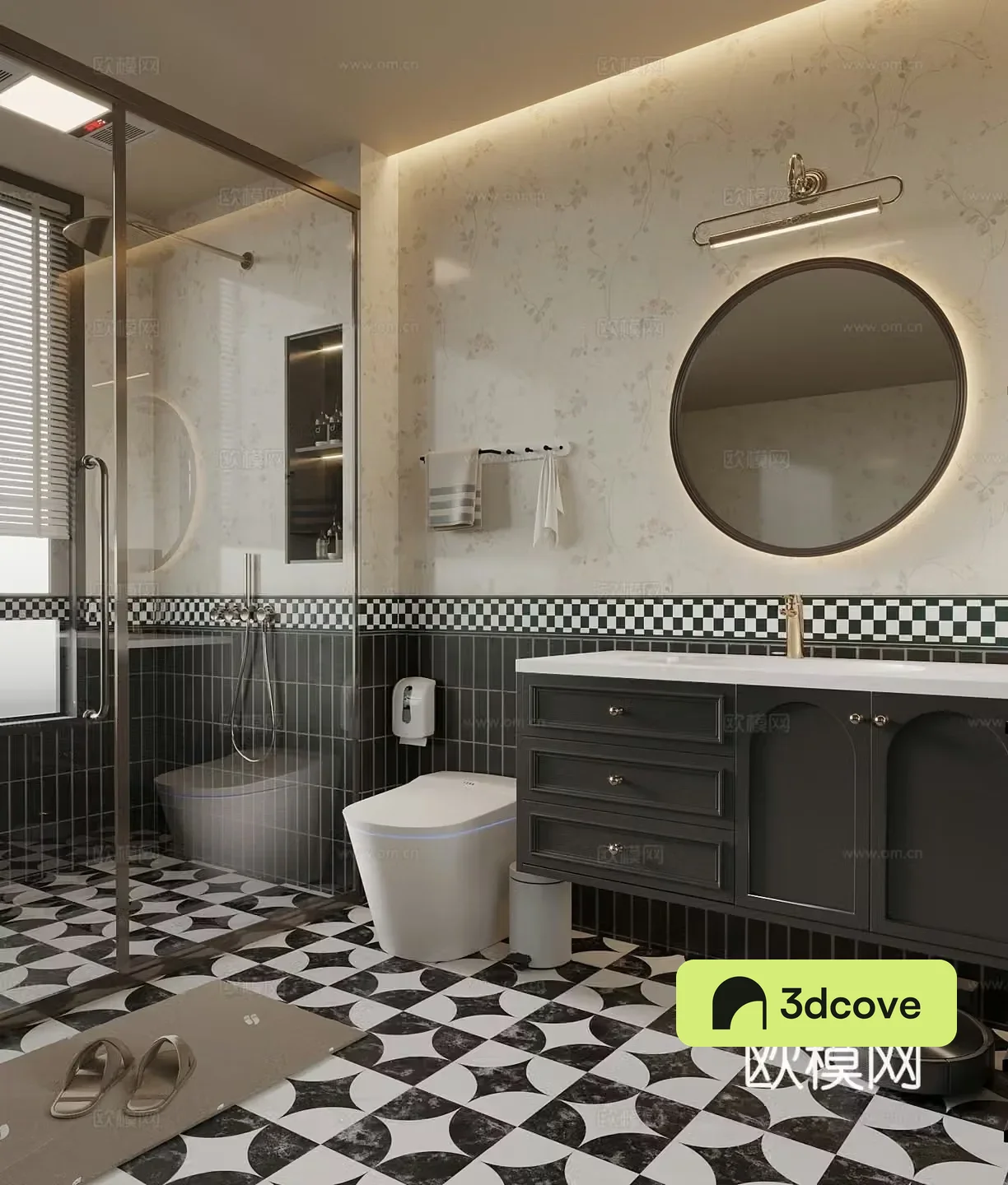 French bathroom cabinet toilet
