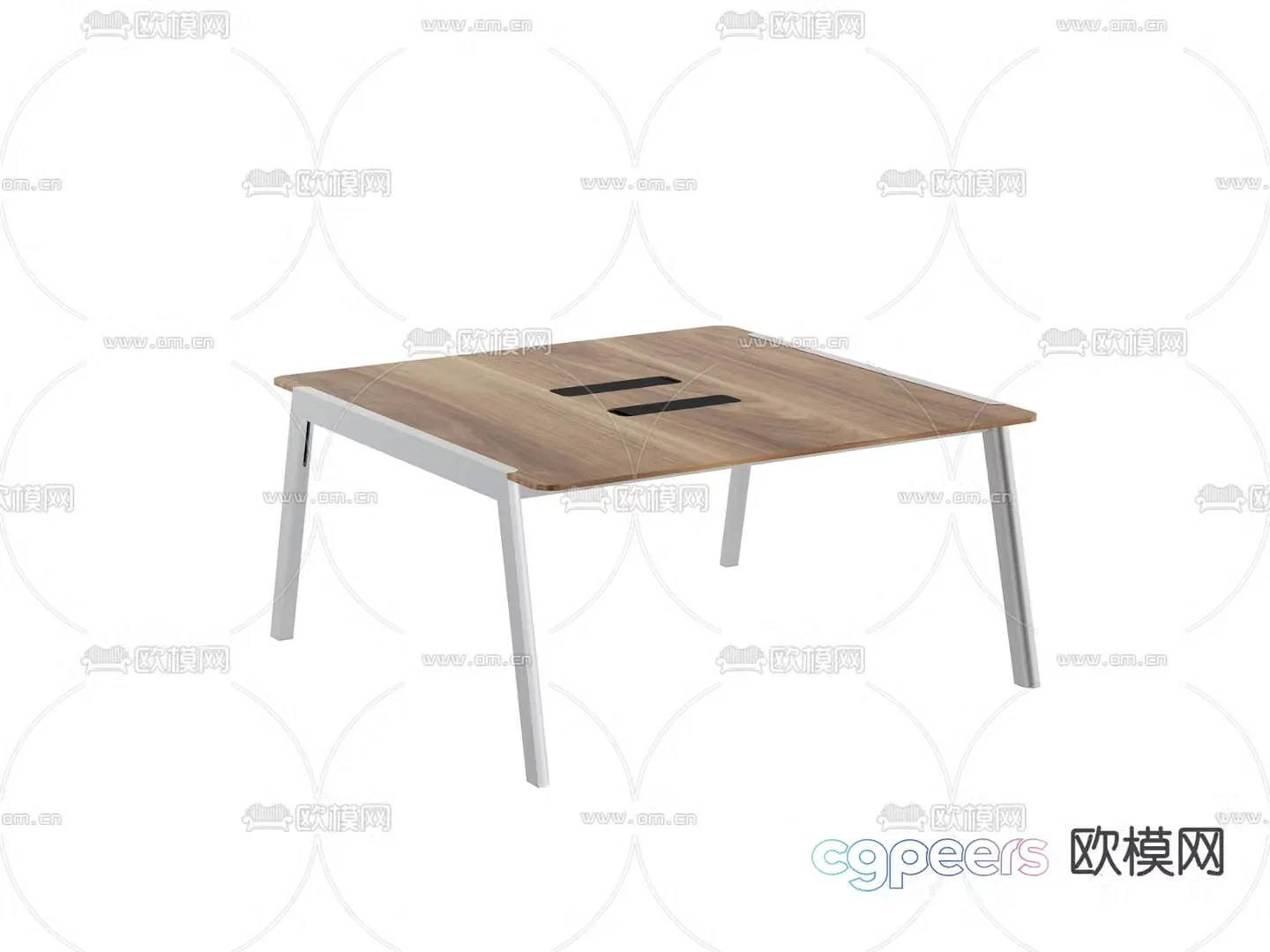 Modern workbench card position desk 3d model