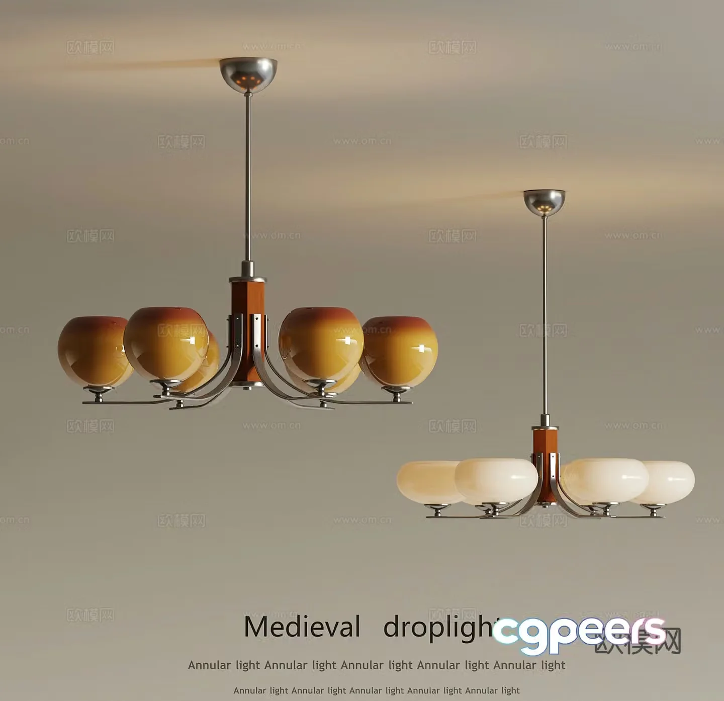26 medieval chandelier 3d model