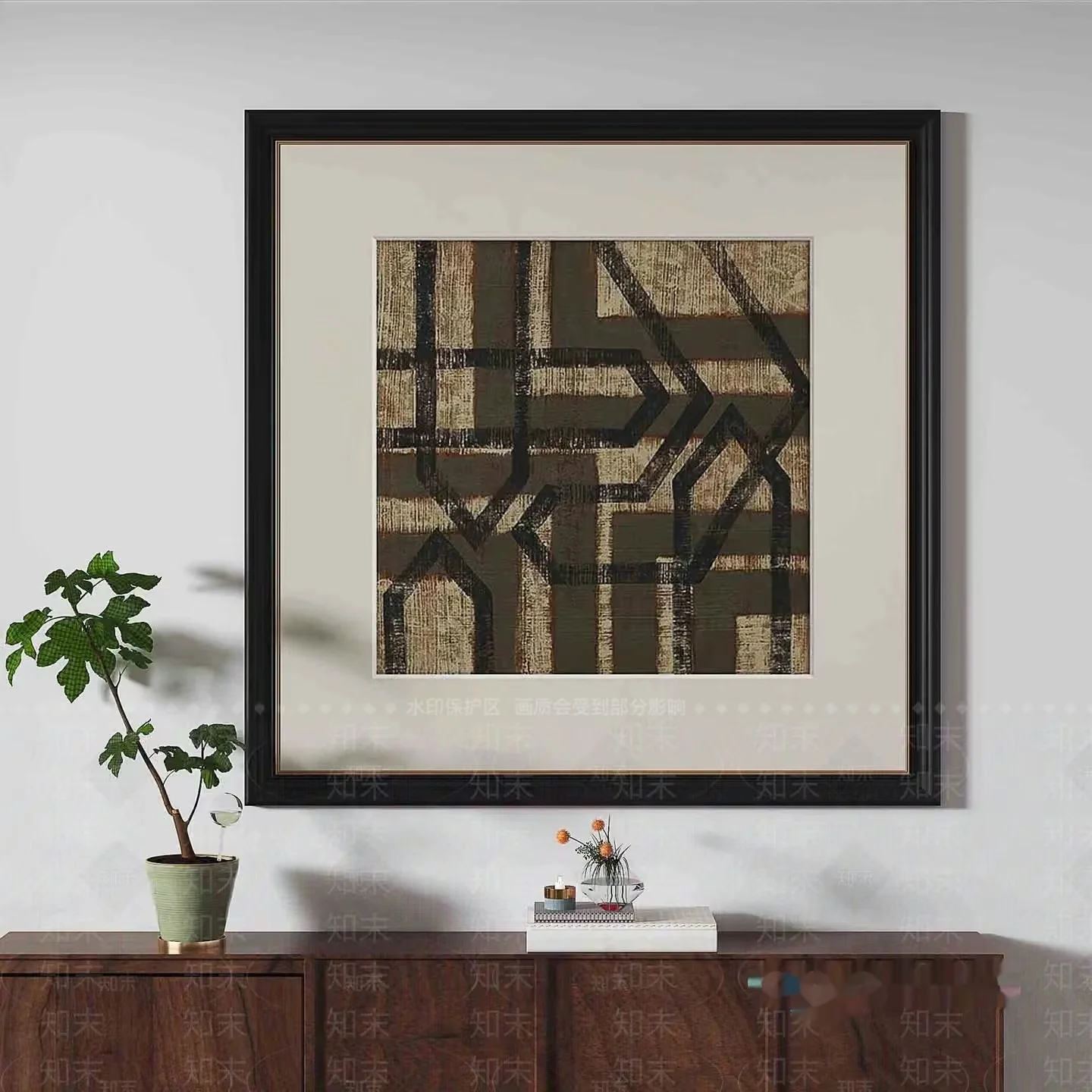 Modern Artwork 3D Model – 138 – VRAY Render