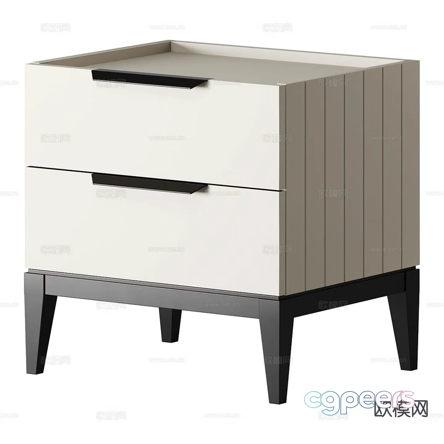 Metropolitan bedside table 3d model