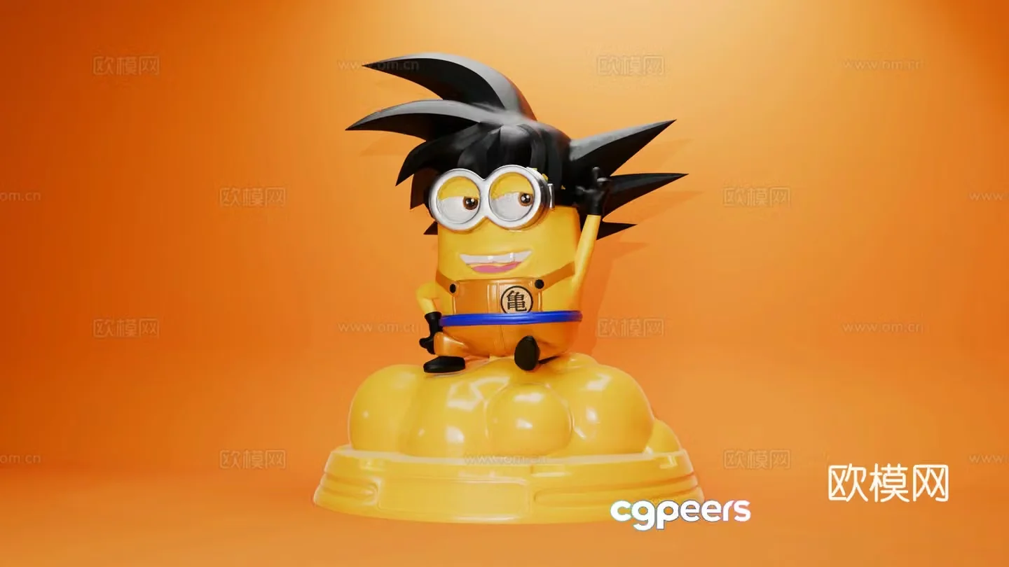 Minion cartoon figure Sun Wukong trendy 3D model