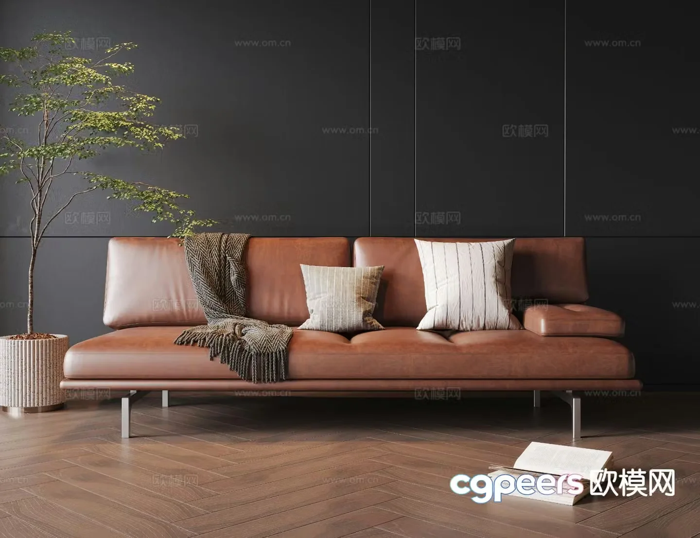 Modern love sofa 3d model